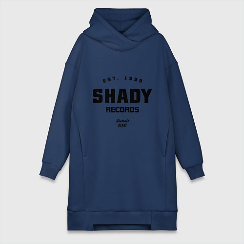 Женская толстовка-платье Shady records / Тёмно-синий – фото 1