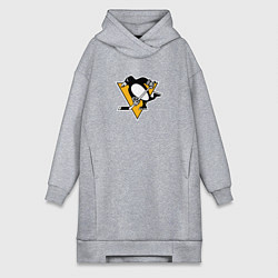 Женское худи-платье Pittsburgh Penguins: Evgeni Malkin, цвет: меланж