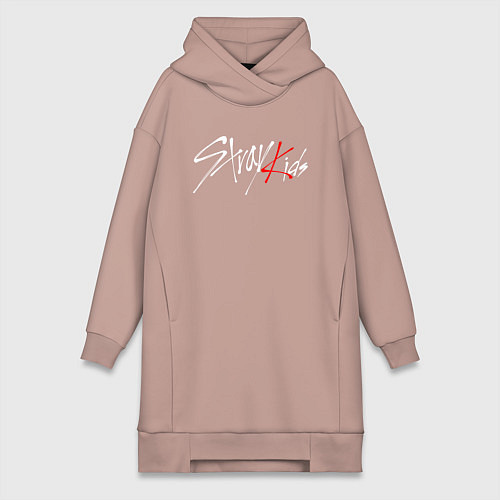 Женская толстовка-платье STRAY KIDS FELIX / Пыльно-розовый – фото 1