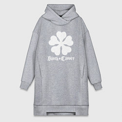Женское худи-платье Black Clover, цвет: меланж