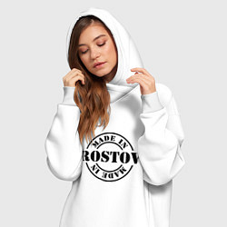 Женское худи-платье Made in Rostov, цвет: белый — фото 2