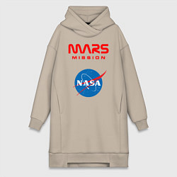 Женская толстовка-платье Nasa Mars mission