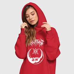 Женское худи-платье GHOSTEMANE, цвет: красный — фото 2