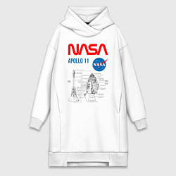 Женская толстовка-платье Nasa Apollo 11