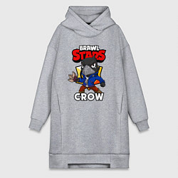 Женская толстовка-платье BRAWL STARS CROW