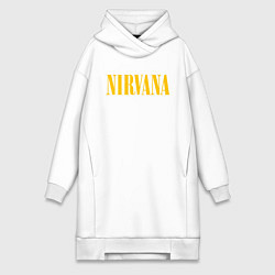 Женское худи-платье NIRVANA, цвет: белый