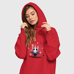Женское худи-платье Hollow knight Полый рыцарь, цвет: красный — фото 2
