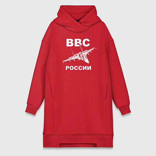 Женская толстовка-платье ВВС России / Красный – фото 1