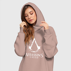 Женское худи-платье Assassin’s Creed, цвет: пыльно-розовый — фото 2