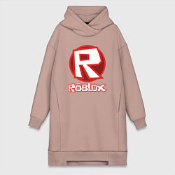 Женское худи-платье ROBLOX, цвет: пыльно-розовый