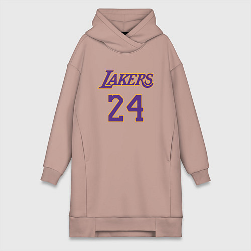Женская толстовка-платье Lakers 24 / Пыльно-розовый – фото 1