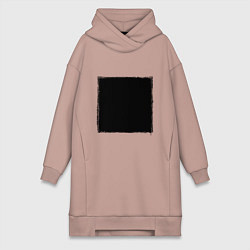 Женская толстовка-платье ЧЕРНЫЙ КВАДРАТ