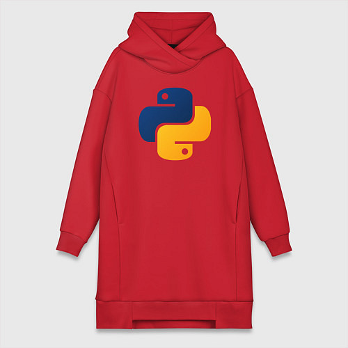 Женская толстовка-платье Python / Красный – фото 1
