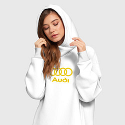 Женское худи-платье Audi GOLD, цвет: белый — фото 2