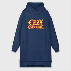 Женское худи-платье Ozzy Osbourne, цвет: тёмно-синий