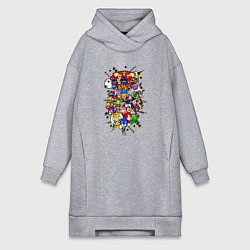 Женская толстовка-платье Sonic Pixel Friends