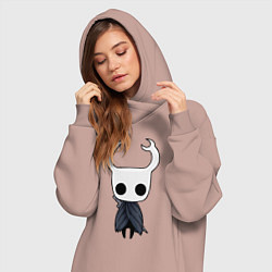 Женское худи-платье Рыцарь Hollow Knight, цвет: пыльно-розовый — фото 2
