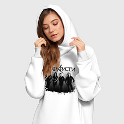 Женское худи-платье Агата Кристи, цвет: белый — фото 2