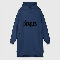 Женское худи-платье The Beatles, цвет: тёмно-синий