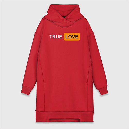 Женская толстовка-платье True Love / Красный – фото 1
