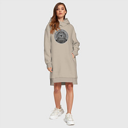 Женское худи-платье Eye, цвет: миндальный — фото 2