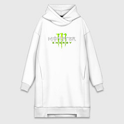 Женское худи-платье MONSTER ENERGY, цвет: белый