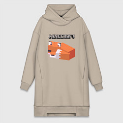 Женское худи-платье MINERCRAFT, цвет: миндальный