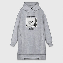 Женское худи-платье Milky, цвет: меланж
