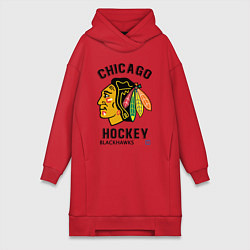 Женская толстовка-платье CHICAGO BLACKHAWKS NHL