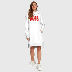 Женское худи-платье MMA, цвет: белый — фото 2