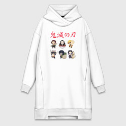 Женская толстовка-платье Клинок рассекающий демонов