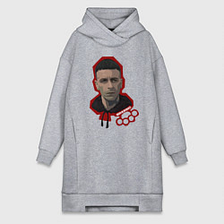 Женское худи-платье Голяк Brassic Винни Онил, цвет: меланж