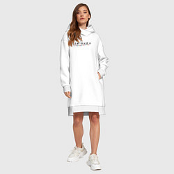 Женское худи-платье Friends Лого с гирляндой, цвет: белый — фото 2