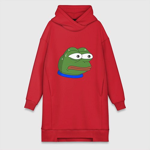 Женская толстовка-платье Pepe MonkaS / Красный – фото 1
