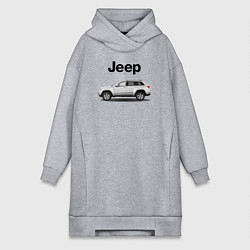 Женское худи-платье Jeep, цвет: меланж