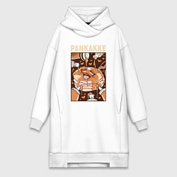 Женское худи-платье Pankakke, цвет: белый