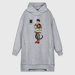 Женская толстовка-платье BTS Cat