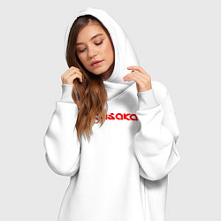 Женское худи-платье ARASAKA, цвет: белый — фото 2