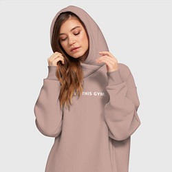 Женское худи-платье BOSS OF THIS GYM, цвет: пыльно-розовый — фото 2