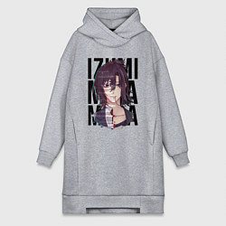 Женское худи-платье Izumi Miyamura, цвет: меланж