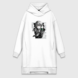 Женское худи-платье Шиноа Хираги Последний Серафи, цвет: белый