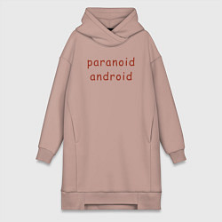 Женская толстовка-платье Paranoid Android Radiohead