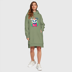 Женское худи-платье Пандао, цвет: авокадо — фото 2