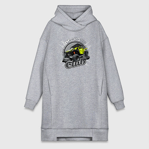 Женская толстовка-платье Внедорожный / Меланж – фото 1