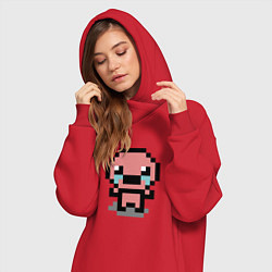 Женское худи-платье Pixel isaac, цвет: красный — фото 2