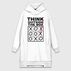 Женская толстовка-платье THINK OUTSIDE THE BOX