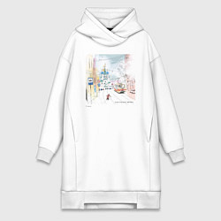 Женская толстовка-платье Нижегородский трамвай