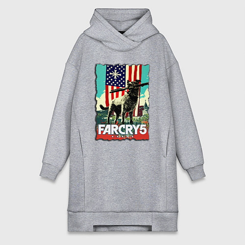 Женская толстовка-платье Farcry doge Boomer - Бумер / Меланж – фото 1