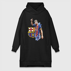 Женская толстовка-платье Lionel Messi Barcelona Argentina!