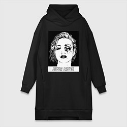 Женское худи-платье Crystal castles, цвет: черный